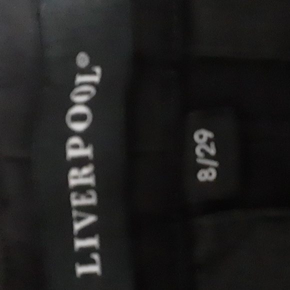 Liverpool Women's Black Stretch Pull On Casual Pants With Pockets Size 8/29 - Picture 6 of 7